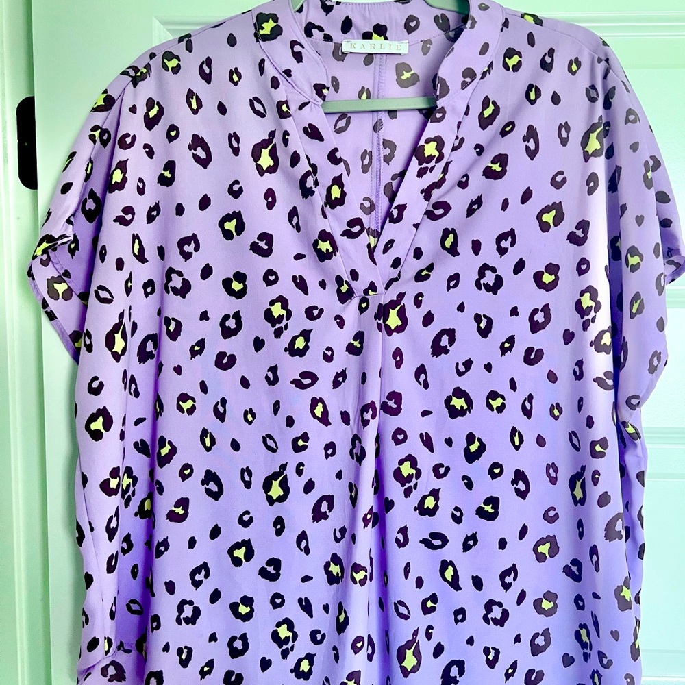 🐆 Karlie Lilac Leopard Print Top 🐆
